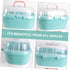 Kisangel Bottle Storage Box with Drain Shelf Durable Organizer for Bottles Pacifiers Tableware Ergonomic Handle for Boy