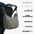 Huhu Essential Stroller Hooks - Lightweight Aluminum Stroller Bag Hook with Adjustable Straps, Matte Gold S-Hooks
