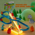 RCOOS Set Dinosaur Climbing Toy Electric Light Slide Climbing Toys for Automatic Stairs,Playful Santa Race Game