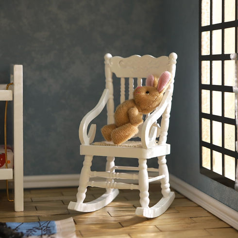 iLAND Miniature Dollhouse Furniture and Accessories, 1/12 Scale Nursery Furniture, Lovely 14pcs