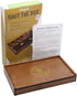 12 2 Juegoal Shut The Box Wooden Board Dice Game with Numbers and Lid for Kids Adults Families, Players and Up
