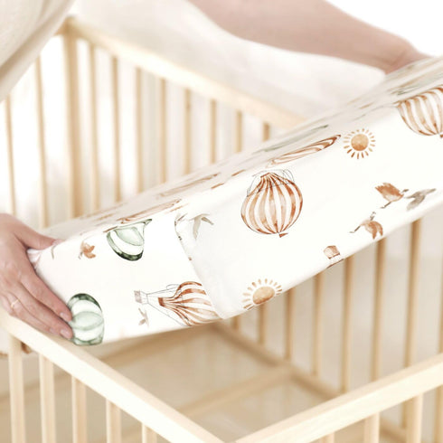 Stretch Ultra Soft Jersey Knit Fitted Crib Sheets Set, 2 Pack, Stylish Cars Print for Boys and Girls