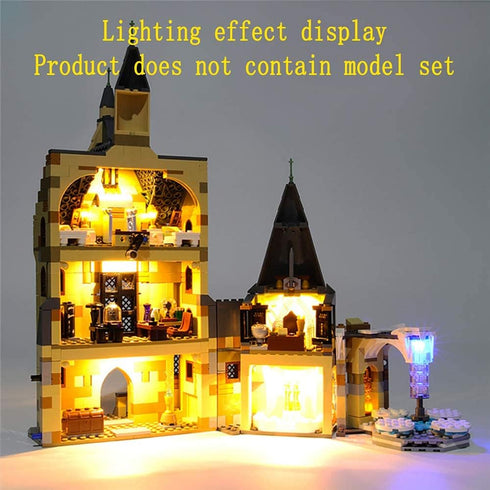 Light Set for Hogwarts Clock Tower Building Blocks Model Compatible with LEGO 75948 (Model Not Included)
