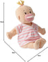 Manhattan Toy Baby Stella Soft First Baby Doll for Ages 1 Year and Up, 15", Peach