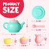JOYIN 18PCS Pretend Role Play Tea Party Set, BPA Free Plastic Tea Set, Mini Kitchen for Kids, Gifts