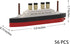 PYPIBAWLY 56PCS Set, MOC Titanic Toys Titanic Sink and Break in Half Toy Building Blocks, Titanic Model Ship Kit, Boat