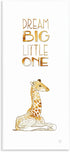 The Kids Room By Stupell Dream Big Little One Giraffe Wall Plaque
