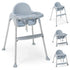BABY JOY Baby High Chair, 4 in 1 Convertible High Chair with