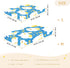 Bseiialft 52 28 Bunnies Flowers Blue Crib Sheets for Boys Girls Soft and Breathable Cotton Baby Sheets for Standard