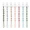 PandaEar 7 Pack Silicone Pacifier Clips, Pacifier Holder with One Piece Design