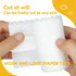 kikoie 2M Hook and Loop Tape for Diaper, Super Soft Hooks Tape with Adhesive, DIY Baby pet Diaper Tape Extender, Infant