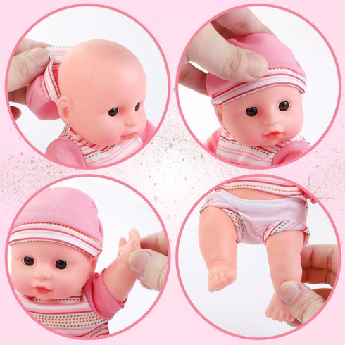 6 Pack 8" Liberty Imports - Baby Dolls Cute Little Vinyl Infant Dolls, Mini Nursery Toys for Girls, Kids Toddlers
