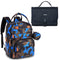 BabbleRoo Portable Changing Pad Navy Blue & Basic Diaper Bag Camo
