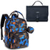BabbleRoo Portable Changing Pad Navy Blue & Basic Diaper Bag Camo