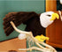 ZWLCWYBDBD 24" Adorable Bald Eagle Plush Toy - Stuffed Animal with Bendable and Stretchable Wings, Ideal for Gifts
