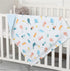 Soft Baby Blanket Minky 30" * 43" with Dotted Backing, Ocean Creatures Newborn Nursery Swaddling for Toddler