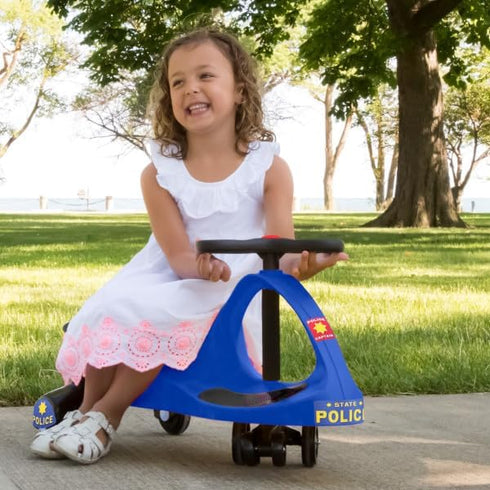 Wiggle Car Police Ride on Toy: For Ages 3 Years and Up, No Batteries, Gears, or Pedals, Just Twist and Go