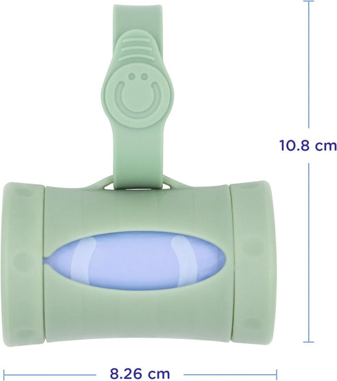 Ubbi On-the-Go Diaper Bag Dispenser for Travel, Retractable Must Have for Newborns, Baby Accessory (Sage Green)