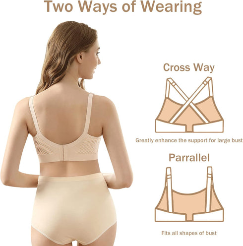 4HOW Pumping Bra Hands Free Pumping and Nursing Bra All in One