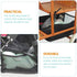 ibasenice Baby Stroller Bottom Basket Organizer Universal Lightweight Stroller Storage Bag with Large Capacity