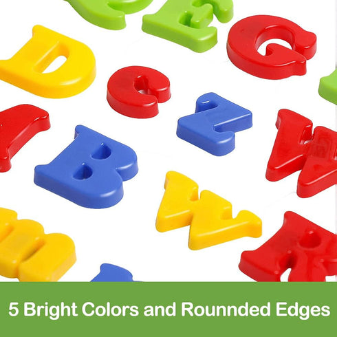 RAEQKS Magnetic Letters Numbers Alphabet ABC Colorful 123 Refrigerator Magnets for Preschool Learning Toy Set