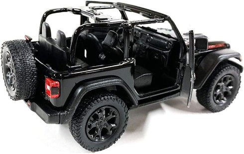 Wrangler Rubicon 4x4 Convertible Off Road Diecast Model Toy Car (Black)