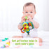 Baby Stroller Toy and Car Seat Toy for Infant with Teether Hanging Rattle Toys Clip on Stroller Toy Soft Plush Baby Toys for Boys and Girls 3-12 Months