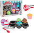 Popular Playthings Magnetic Bake & Play Cupcakes Toy Set, Pretend Cupcake Kitchen