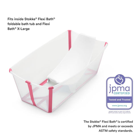 17.6 lbs Stokke Flexi Bath Newborn Support, White - Best for Babies Up to Eight Months or - Lightweight, Convenient