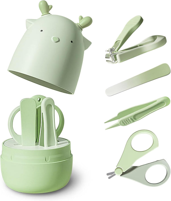 purpurbur 4-in-1 Baby Nail Care Set 02 Safe Nail Clipper, Scissors, File &