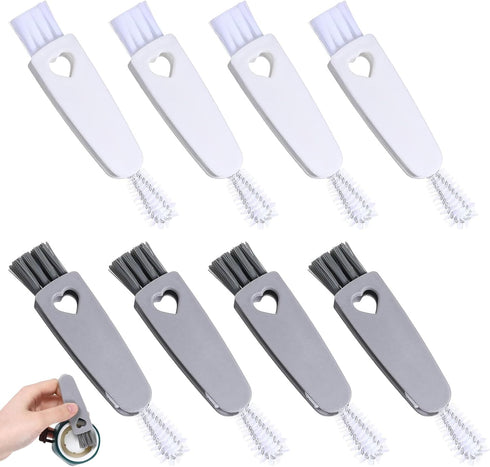 LINYUEARUI 8 Piece 3-in-1 Cup lid Brush, Rice Cup lid Rubber Ring concave