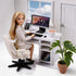 1:12 Set 14pcs DIYDEC Scale Miniatures Office Desk Dollhouse Office Including Mini Computers Desks Office Chair