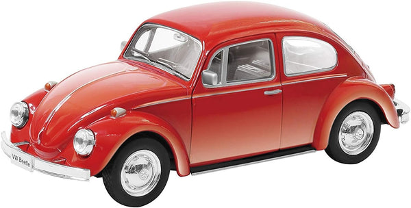 Kinsmart Red 1967 Classic Die Cast Volkswagen Beetle Toy with Pull Back Action