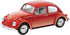 Kinsmart Red 1967 Classic Die Cast Volkswagen Beetle Toy with Pull Back Action