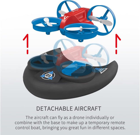 3 1 360 In Sea Land and Air Rolling Waterproof RC Drone,AIROKA Four Axis Aircraft High Speed Drift Cars RC Foam Boat