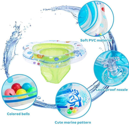 POYLKJGYT Swimming 6-48 Baby Float Ring,Baby Inflatable Pool Floatie Baby Water Float Infant Swim Pool Rings