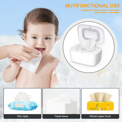 Portable Baby Wipe Dispenser - Refillable Holder with Press-to-Open Feature