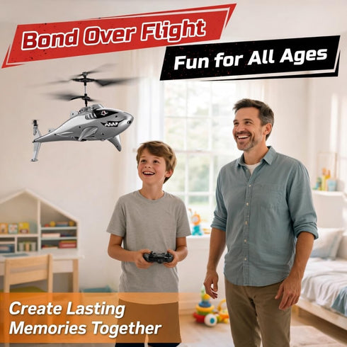 2 24 DEERC Remote Control Helicopter for Kids and Adults, RC Shark Helicopter with Altitude Hold, One Key
