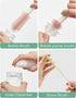 Momcozy 7-in-1 Baby Bottle Cleaner Kit with Silicone, Nipple & Straw Brushes, Soap Dispenser and Drying Rack - Portable