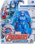 Avengers Marvel Mech Strike 6-inch Action Figure Toy - Captain America with Compatible Mech Battle Accessory for Kids