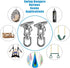 Hammock Chair Hanging Kit, Heavy Duty 360° Swivel Swing Hanger Hook for Playground, Tree, Gym, 1000 LB