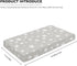 Winpema 28"x52" White Cute Stars Fitted Crib Sheet Stars Baby Crib Sheet Fit Standard Crib and Toddler Mattress,Crib