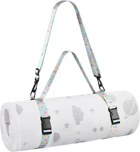 Beautyflier Carrier Strap for Pack and Play Mattress, Portable Crib Mattress Travel Strap