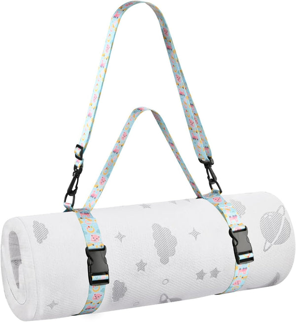 Beautyflier Carrier Strap for Pack and Play Mattress, Portable Crib Mattress Travel Strap