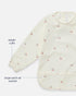 Lalo Smock Bib - Long Sleeve Bib for Infants and Toddlers - Elastic Cuffs, Large Catch-All Pocket, Waterproof Recycled