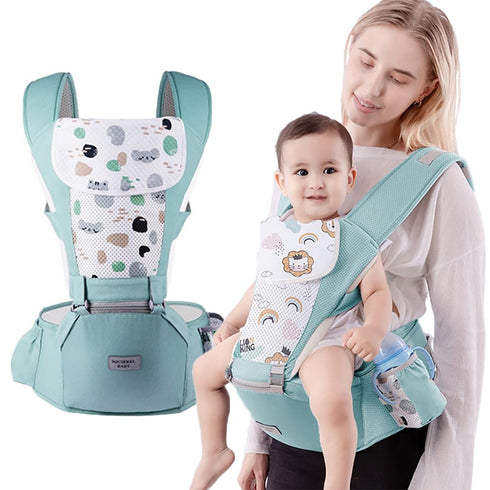 ECHOZONE Baby Carrier with Hip Seat,Ergonomic Infant& Child Holder Carrier Kangaroo Bag with