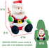 12" Cuddle Barn - Jingling Santa | Singing Santa Claus Christmas Plush Toy Shakes Bells, Sings and Bops to Xmas Carol