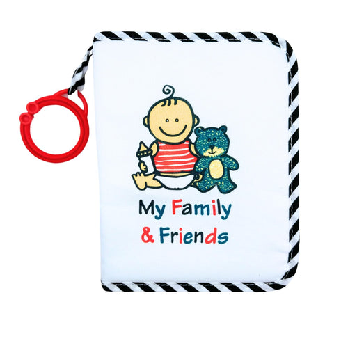Baby's First Photo Album - My First Family Photo Album for Baby, Soft Fabric, Holds 17 Photos, Easy to Clean