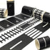 Play Road Tape for Toy Cars Trains 6-Pack Black Car Track Tape, Parking Spot Stick to Floors and Table Flat Surface,No Residue, for Kids Gift (TAPE6) by dspitwod