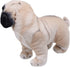 Lifelike 9 Inch Pug Dog Stuffed Animal, Animated Plush Puppy Toy, Super Realistic Gift for Kids